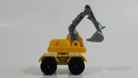 1997 M.M.T.L. Excavator Yellow Die Cast Toy Car Construction Vehicle