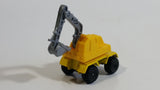 1997 M.M.T.L. Excavator Yellow Die Cast Toy Car Construction Vehicle