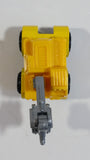 1997 M.M.T.L. Excavator Yellow Die Cast Toy Car Construction Vehicle