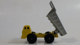 1997 M.M.T.L. Dump Truck Yellow Die Cast Toy Car Construction Vehicle