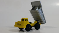 1997 M.M.T.L. Dump Truck Yellow Die Cast Toy Car Construction Vehicle