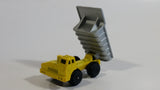 1997 M.M.T.L. Dump Truck Yellow Die Cast Toy Car Construction Vehicle