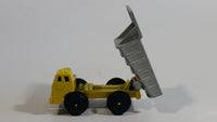 1997 M.M.T.L. Dump Truck Yellow Die Cast Toy Car Construction Vehicle