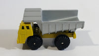 1997 M.M.T.L. Dump Truck Yellow Die Cast Toy Car Construction Vehicle