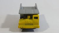 1997 M.M.T.L. Dump Truck Yellow Die Cast Toy Car Construction Vehicle