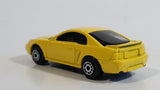 Maisto 1999 Ford Mustang Yellow Die Cast Toy Car Vehicle 1/64 Scale