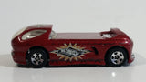 2001 Hot Wheels Skateboarders Deora II Dark Red Die Cast Toy Car Vehicle