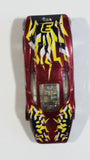 Hot Wheels Large Charge Silver Bullet Metalflake Dark Red Plastic Body Die Cast Toy Car Vehicle