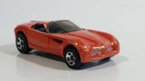 1998 Hot Wheels Dodge Concept Car Copperhead Convertible Chrysler Corporation Metalflake Red Orange Die Cast Toy Car Vehicle