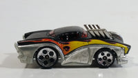 2005 Hot Wheels Wal-Mart Exclusive Two 2 Go Tooned Black and Chrome Die Cast Toy Car Vehicle