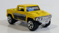 2006 Hot Wheels Hummer H3T Truck Yellow Die Cast Toy Car Vehicle