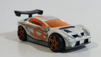 2008 Hot Wheels Trick Tracks Synkro Chrome Die Cast Toy Car Vehicle