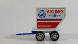 Unknown Brand Airlines Dream Liner Airport Airplane Cargo Trailer Plastic Toy Car Vehicle with Pivoting Hitch