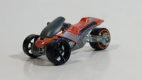 2009 Hot Wheels Tri & Stop Me Metalflake Orange Die Cast Toy Car Vehicle