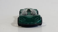 1999 Hot Wheels Double Cross Metalflake Dark Green Die Cast Toy Car Vehicle McDonald's Happy Meal 9/16