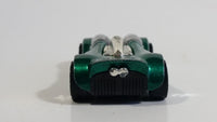 1999 Hot Wheels Double Cross Metalflake Dark Green Die Cast Toy Car Vehicle McDonald's Happy Meal 9/16