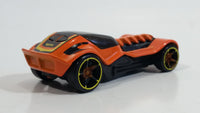 2014 Hot Wheels Thrill Racers Dieselboy Orange Die Cast Toy Race Car Vehicle