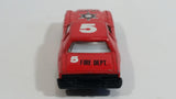 Unknown Brand Fire Dept. #5 Red Die Cast Toy Car Fire Fighting Rescue Emergency Vehicle