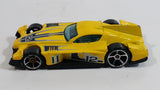 2009 Hot Wheels Track Legends Formul8r Yellow Die Cast Toy Car Vehicle