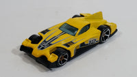 2009 Hot Wheels Track Legends Formul8r Yellow Die Cast Toy Car Vehicle