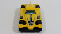 2009 Hot Wheels Track Legends Formul8r Yellow Die Cast Toy Car Vehicle