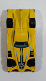 2009 Hot Wheels Track Legends Formul8r Yellow Die Cast Toy Car Vehicle