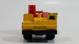 1992 Matchbox Mobile Crane Yellow and Red Die Cast Toy Car Construction Equipment Vehicle