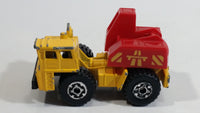 1992 Matchbox Mobile Crane Yellow and Red Die Cast Toy Car Construction Equipment Vehicle