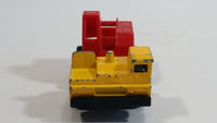 1992 Matchbox Mobile Crane Yellow and Red Die Cast Toy Car Construction Equipment Vehicle