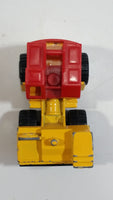 1992 Matchbox Mobile Crane Yellow and Red Die Cast Toy Car Construction Equipment Vehicle