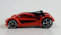 2011 Hot Wheels AcceleRacers Iridium Orange Red Die Cast Toy Car Vehicle