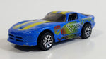 2001 Matchbox Dodge Viper GTS Blue Die Cast Toy Luxury Sports Car Vehicle