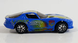 2001 Matchbox Dodge Viper GTS Blue Die Cast Toy Luxury Sports Car Vehicle