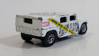 2003 Maisto Marvel Series 2 Hulk "Smash!" Humvee White Die Cast Toy Car Vehicle