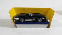 MotorMax Super Wheels 6048 1961 Chevrolet Corvette Stingray Mako Shark Black and White Die Cast Toy Car Vehicle Mint Condition In Box