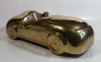 Gold Painted Car Automobile Ceramic Statue Ornament 12" Long