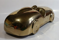 Gold Painted Car Automobile Ceramic Statue Ornament 12" Long