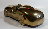 Gold Painted Car Automobile Ceramic Statue Ornament 12" Long