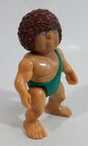 1987 Playskool Definitely Dinosaurs Caveman Toy Action Figure H-23 Green Version