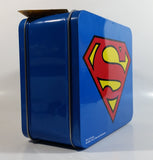 DC Comics Blue Superman Tin Metal Lunch Box Superhero Collectible With Original Tag