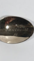 Vancouver, B.C. Dogwood Flower Metal Souvenir Spoon with Engraved Bowl Travel Collectible