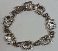 Seahorse Ocean Themed Metal 7 1/2" Long Bracelet