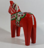 Antique Swedish Dala Horse Red Hand Painted Wooden Carved Decorative Ornament