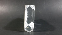 1984 South Seas Spec. Hawaii 3D Laser Engraved Clear Resin Lucite Paperweight Souvenir Travel Collectible