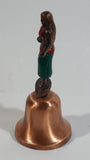 Hawaii Hula Girl 4" Tall Copper Bell Souvenir Travel Collectible