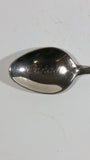 Canada Gold Tone Moose Figural Metal Souvenir Spoon with Engraved Bowl Travel Collectible