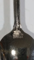 Canada Gold Tone Moose Figural Metal Souvenir Spoon with Engraved Bowl Travel Collectible