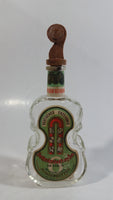 Vintage Deutsches Erzeugnis Mittenwalder Geigenflasche Sechsamtertropfen Bekommlicher Magenbitter Clear Glass Violin Cello Shaped Liquor Bottle