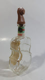 Vintage Deutsches Erzeugnis Mittenwalder Geigenflasche Sechsamtertropfen Bekommlicher Magenbitter Clear Glass Violin Cello Shaped Liquor Bottle