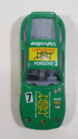 1988 Burago Porsche 928 S4 Valvoline Man Starcraft Apple Computer #7 Green 1/43 Scale Die Cast Toy Race Car Vehicle